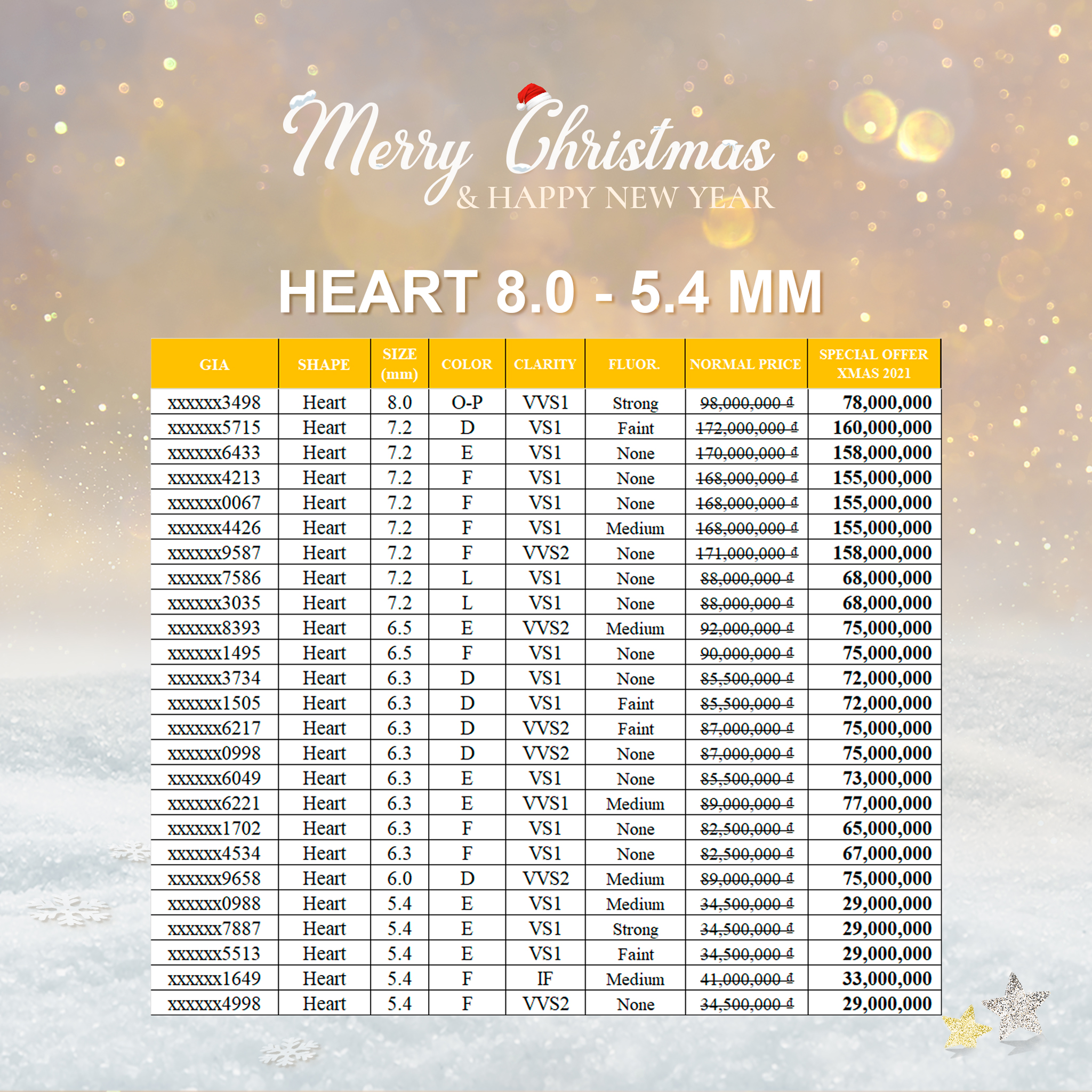 Diamond offer with a total value of over 2 billion VND - Celebrate Christmas and New Year in your style! - 5